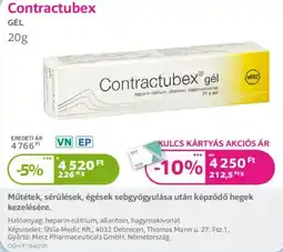 Kulcs Patika Contractubex gél ajánlat