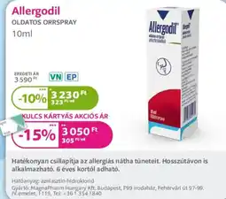 Kulcs Patika Allergodil oldatos orrspray ajánlat
