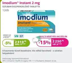 Kulcs Patika Imodium instant ajánlat