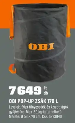 OBI Obi pop-up zsák ajánlat