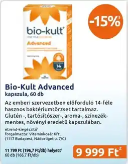 Benu Gyógyszertárak Bio-kult advanced ajánlat