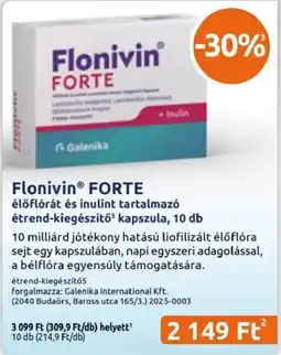 Benu Gyógyszertárak Flonivin forte ajánlat
