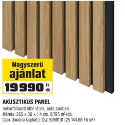 OBI Akusztikus panel ajánlat