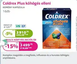 Kulcs Patika Coldrex plus köhögés elleni ajánlat
