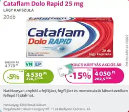 Kulcs Patika Cataflam Dolo Rapid ajánlat