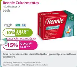 Kulcs Patika Rennie cukormentes ragótabletta ajánlat