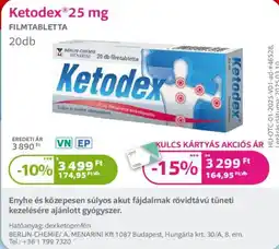 Kulcs Patika Ketodex ajánlat