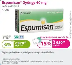 Kulcs Patika Espumisan Gyöngy ajánlat