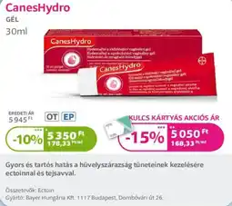 Kulcs Patika CanesHydro gél ajánlat