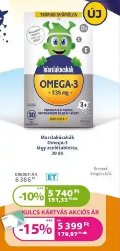 Kulcs Patika Marslakócskák Omega-3 ajánlat