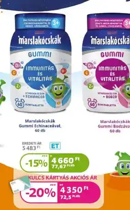 Kulcs Patika marslakócskák gummi echinaceával ajánlat