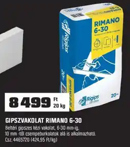 OBI Rigips gipszvakolat ajánlat