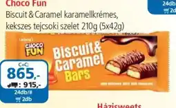 ÁRKLUB Choco Fun biscuit caramel bars ajánlat