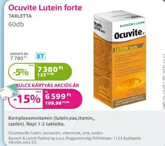 Ocuvite lutein forte