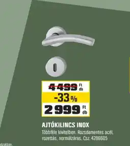 OBI ajtókilincs inox ajánlat