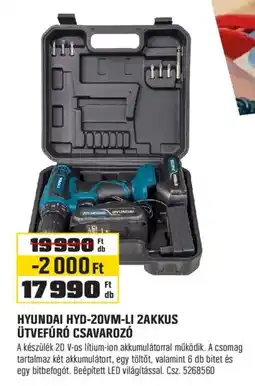 OBI Hyundai hyd-20vm-li 2akkus ütvefúró csavarozó ajánlat