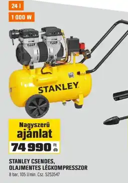 OBI Stanley olajmentes légkompresszor ajánlat