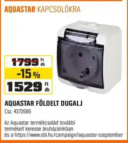 OBI Aquastar földelt dugalj ajánlat