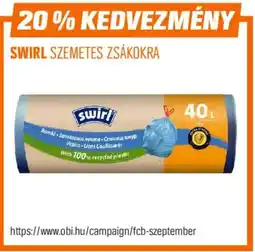 OBI Swirl szemetes zsákokra ajánlat