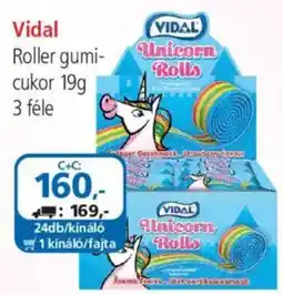 ÁRKLUB Vidal roller gumi cukor ajánlat