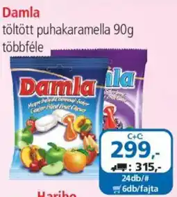 ÁRKLUB Damla töltött puhakaramella ajánlat