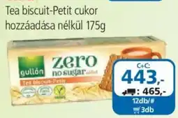 ÁRKLUB Gullón tea biscuit-petit cukor hozzáadása nélkül ajánlat