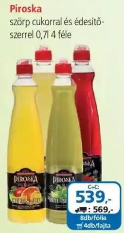 ÁRKLUB Piroska szörp ajánlat