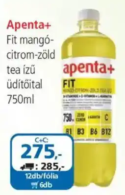 ÁRKLUB Apenta+ fit mangó-citrom-zöld tea ízű üdítőital ajánlat
