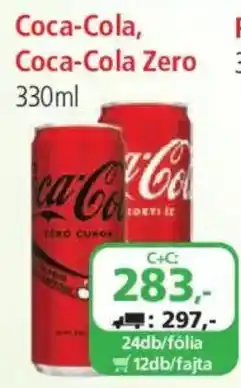 ÁRKLUB Coca-Cola, Coca-Cola Zero ajánlat