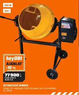 OBI heyOBI betonkeverő bomber ajánlat