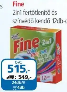ÁRKLUB Fine 2in1 fertőtlenítő és színvédő kendő ajánlat