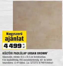 OBI Kültéri padlólap urban brown ajánlat