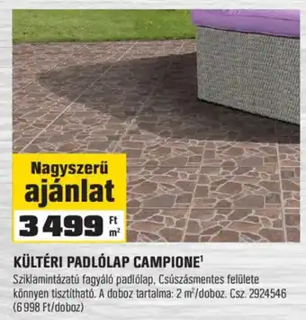 Kültéri padlólap campione