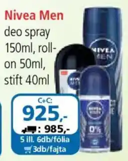 ÁRKLUB Nivea men deo spray ajánlat