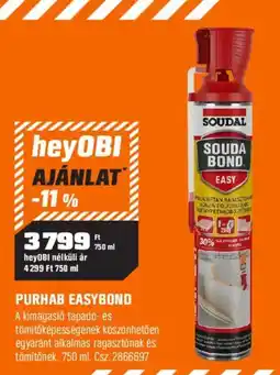 OBI soudal purhab easybond ajánlat