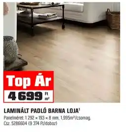 OBI Loja laminált padló barna ajánlat