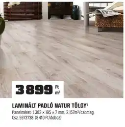 OBI Laminált padló natur tölgy ajánlat