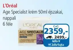 ÁRKLUB L'oreal age specialist krem ajánlat