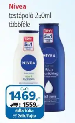 ÁRKLUB Nivea testápoló ajánlat