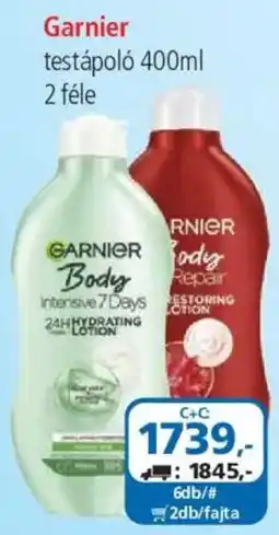 ÁRKLUB garnier testápoló ajánlat