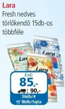 ÁRKLUB Lara fresh nedves törlőkendő ajánlat