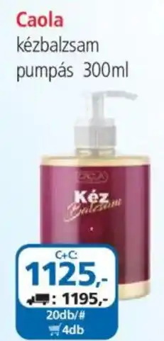 ÁRKLUB Caola kézbalzsam ajánlat