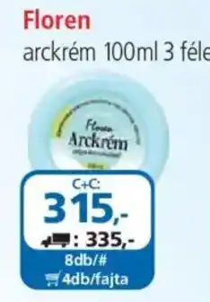 ÁRKLUB Floren arckrém ajánlat
