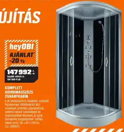 OBI heyobi hidromasszazs zuhanykabin ajánlat