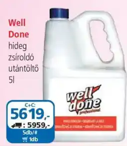 ÁRKLUB Well Done hideg zsíroldó ajánlat