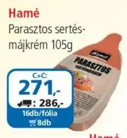 ÁRKLUB Hamé parasztos sertés-májkrém ajánlat