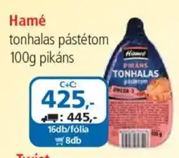 ÁRKLUB Hamé tonhalas pástétom ajánlat