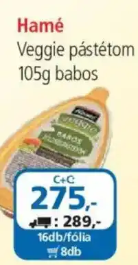 ÁRKLUB Hamé veggie pástétom ajánlat