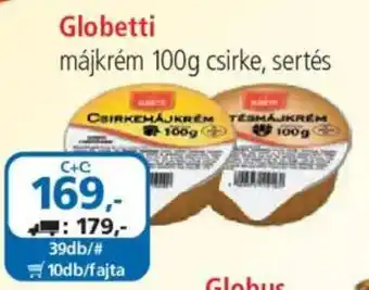 ÁRKLUB Globetti májkrém ajánlat