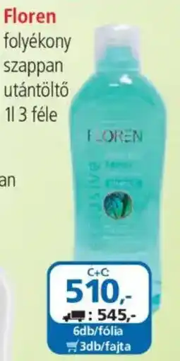 ÁRKLUB Floren folyékony szappan ajánlat